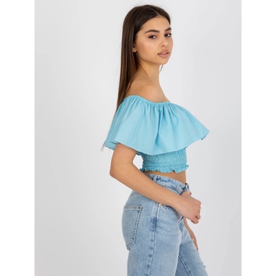 Lakerta dámský crop top LK-TP-508609.37 modrá světle