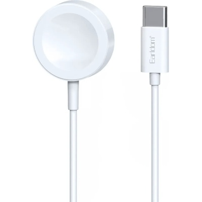 Earldom Кабел за безжично зареждане Earldom ET-WC22, За Apple Watch, 5V/0.35A, 1.0m, Бял - 40235 (40235)