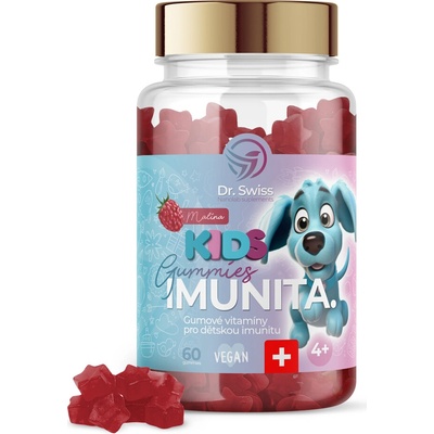 Dr. Swiss Gumové vitamíny pro dětskou imunitu Imunita Kids 60 ks
