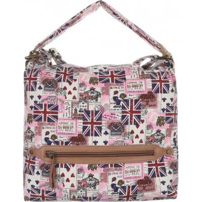 Kabelka K-Fashion British Jack HOBO II. růžová ružová