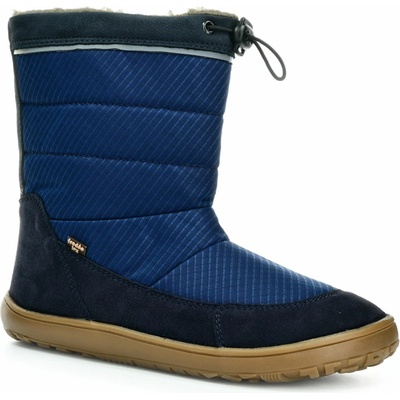 Detské zimné barefoot snehule UP TEX SNOW WOOL Dark Blue G3160249-1