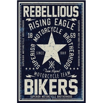 Ceduľa Rebellious Bikers