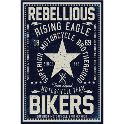 Ceduľa Rebellious Bikers