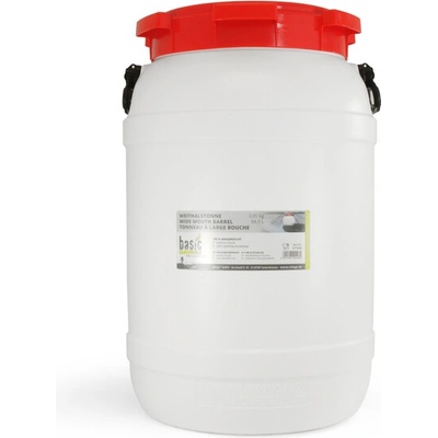 BasicNature Барел с широко гърло, бял 68, 5 л (077068)