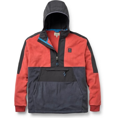 Passenger Мъжки поларен пуловер Passenger Woodland 2.0 Hooded 1/2 Zip Recycled Polar Fleece Fleece jacket - Redwood / Charcoal - размер XXL (004-6982-0415)