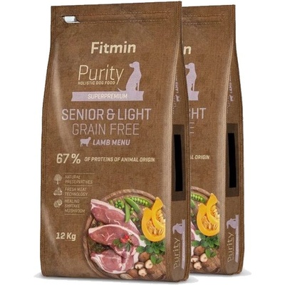 Fitmin Purity Senior & Light Lamb Grain Free 2 x 12 кг