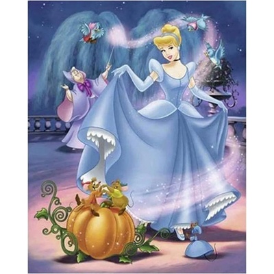 Norimpex - Puzzle Diamant painting: Cinderella 30x40cm - 1 - 39 piese