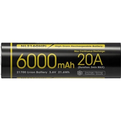 Li-ion Nabíjecí Baterie NITECORE NL2160HPI 3,6V 6000mAh 21700