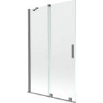 Mexen Velar плъзгащ се двукрилен душ параван 110 x 150 cm, прозрачен, gun metal - 896-110-000-01-95 (896-110-000-01-95)