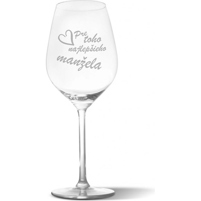Sablio Pohár na víno Pre toho najlepšieho manžela 490 ml