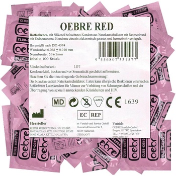 Oebre Bulk-Pack: CLUB-Condom Red, 100 condoms