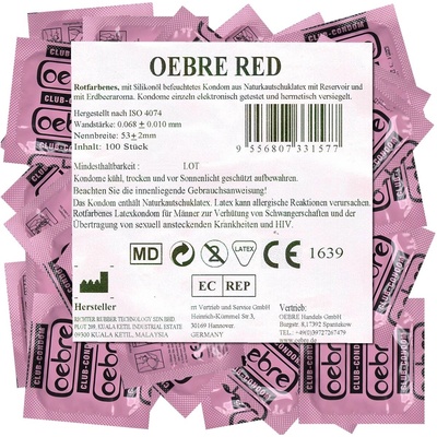 Oebre Bulk-Pack: CLUB-Condom Red, 100 condoms