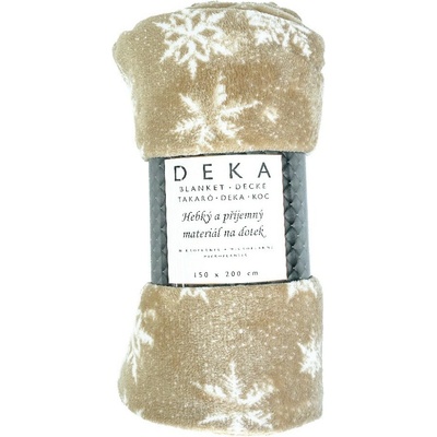 Arome Home Deka 220 GSM Tisk Vločky 150x200