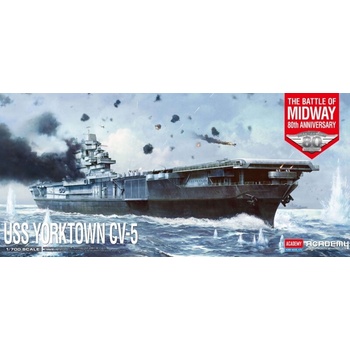 ACADEMY Model Kit loď 14229 USS Yorktown CV-5 Battle of Midway 1:700