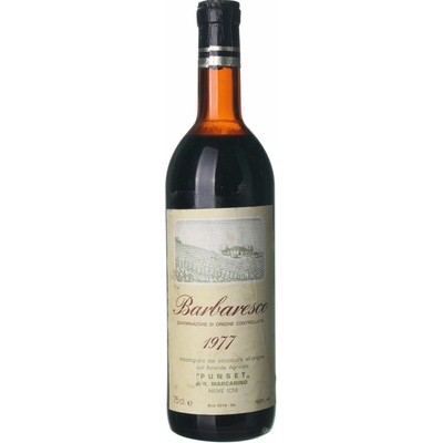 Punset Barbaresco suché červené 1977 0,75 l (holá láhev)