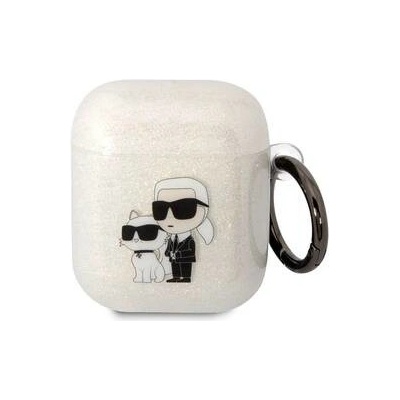 Karl Lagerfeld 3D Logo NFT Karl and Choupette Glitter na Airpods 1/2 KLA2HNKCTGT