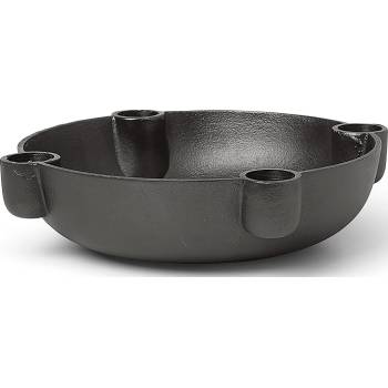 ferm LIVING Чинийка свещник Ferm Living черен алуминий 20 см (1104264336)