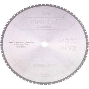 Metabo - Режещ диск за метал 355x25, 4 мм, 72 зъба 628669000 (628669000)
