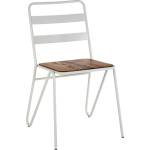 Premier Housewares Бял/в естествен цвят трапезен стол от масивен бряст District - Premier Housewares (5501327)