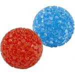 Ferplast Neon ball - Забавна играчка за котки, грапави силиконови топчета със звънче, 2 броя х 4 см