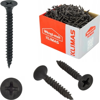 Vruty / Skrutky sadrokartón-kov samovrtné 3,5X35mm - 1000ks