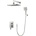 Inter Ceramic Месингов смесител за вграждане 8123191brush nickel (8123191brush nickel)