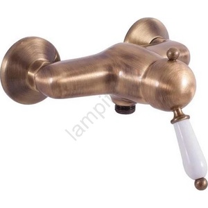 RAV SLEZÁK L581.5SM - Душ смесител LABE RETRO 12, 3 cm античен месинг (RV0184)