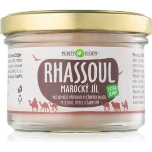 Purity Vision Rhassoul Мароканска глина за подготовка на маски за лице, пилинги, сапуни и шампоани 200 гр