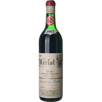 Luigi Valle Merlot suché červené 1967 0,75 l (holá láhev)