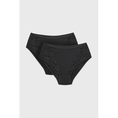 Cotonella 2PACK класически бикини Bella с висока талия (2P4940_kal)