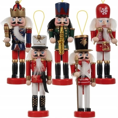 Textilomanie Vianočné ozdoby NUTCRACKER sada 5 ks, farebné