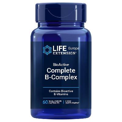 Life Extension BioActive Complete B-Complex Čokoláda Arašídové máslo 60 kapslí