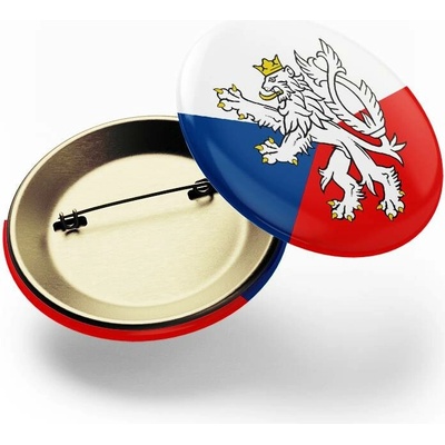 CZECHMANIA Placka vlajka ČR a lev