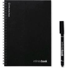 INFINITEBOOK LINED A5 Infinitebook with flexible cover and 15 lined whiteboard pages Čierna