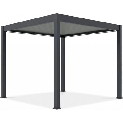 Gutroof Bioklimatická pergola s pohyblivými lamelami ELEGANCE AUTOMATIC 3x3 antracit/světle šedá