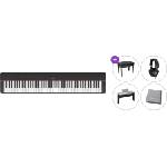 Yamaha P-225B Standard SET Дигитално Stage пиано Black (P-225B-STANDARD-SET)