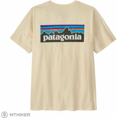Patagonia P-6 Logo tričko, undyed natural