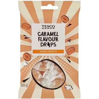Tesco Smetanové dropsy s karamelovou příchutí 90 g