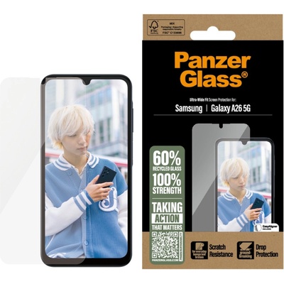 Panzer Стъклен протектор PanzerGlass за Samsung Galaxy A26 5G, UWF, Прозрачен