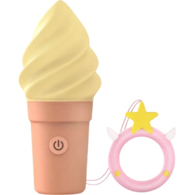 Love to Love Cand Ice - akumulátorový klitorální vibrátor vanilka