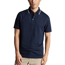 Charles Tyrwhitt Pique Polo Navy White Tipping