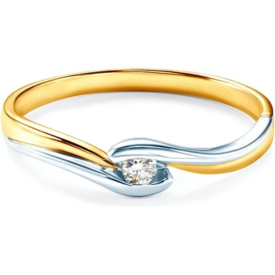 SAVICKI Годежен пръстен Savicki: двуцветно злато, диамант