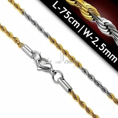 Talitha Двуцветен стоманен синджир