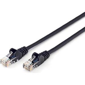 Manhattan Кабел Intellinet, мрежови, Cat5e, UTP, 1 m, RJ-45, черен
