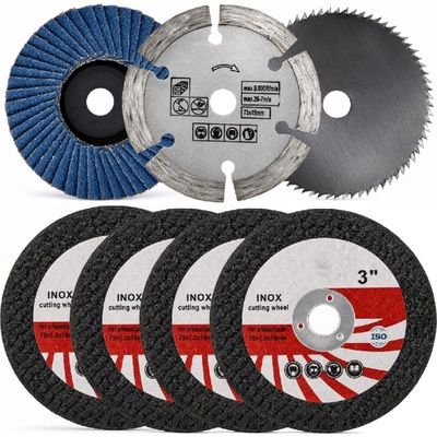 Ondragon SADA KOTOUČŮ PRO BRUSKU 75 MM NA ŘEZÁNÍ KOVU DŘEVA BETONU LAMINÁTOVÝCH 75MM