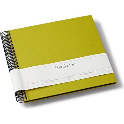 Semikolon Uni Economy албум за снимки, среден, матча зелен, с черни страници (369995)