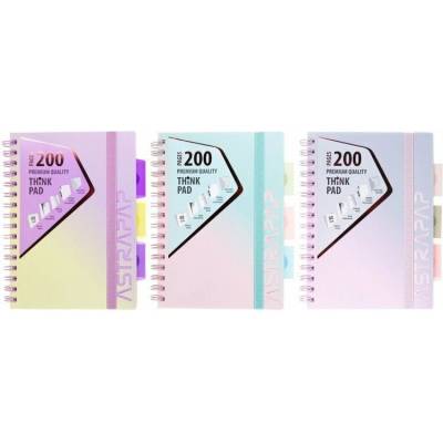 Blok se spirálou Astrapap Ombre Pastel A5, 100l, čtverečkovaný
