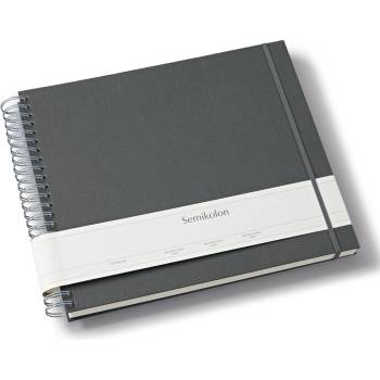 Semikolon Uni Maxi Mucho албум за снимки, тъмносив, с бели страници (369976)
