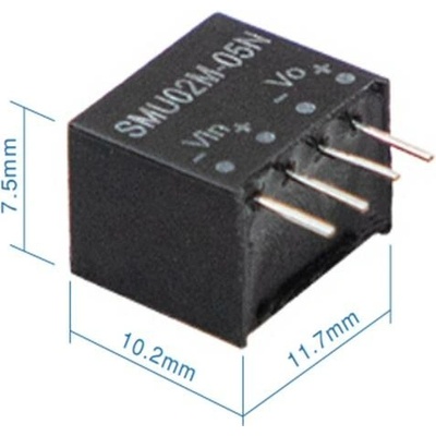 Mean Well SMU02L-24N Měnič DC/DC modulový 2W 24V