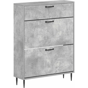 vidaXL Шкаф за обувки HAARLEM 78 x 24 x 103 см Инженерна дървесина (896878)